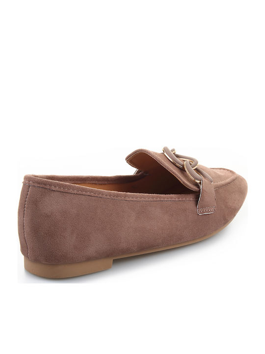 Γυναικεία Loafers σε Καφέ Χρώμα