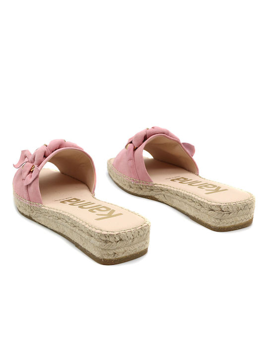 Kanna Flat Mules Pink