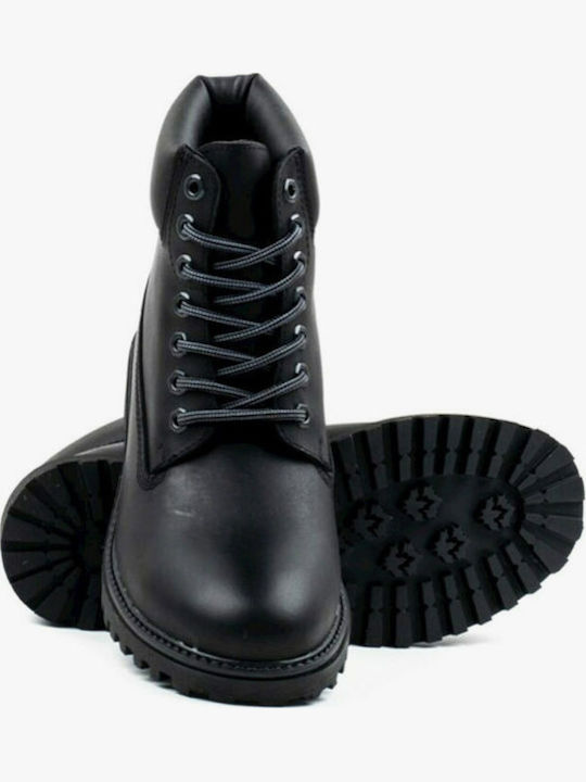 River Leather Black Men's Boots