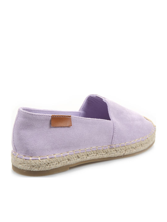 Suede Γυναικείες Εσπαντρίγιες σε Μωβ Χρώμα