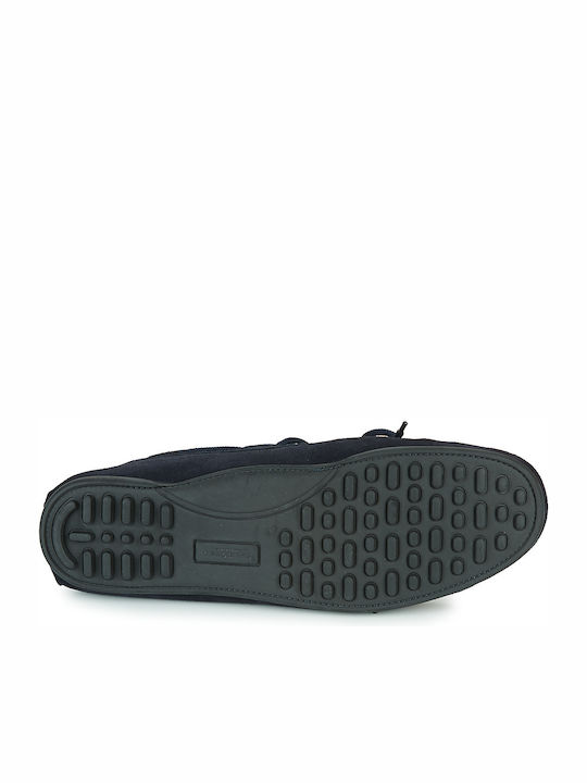 Men's Suede Boat Shoes Navy
