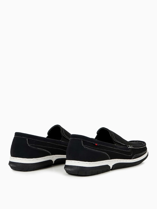 Wildleder Herren Mokassins in Schwarz Farbe