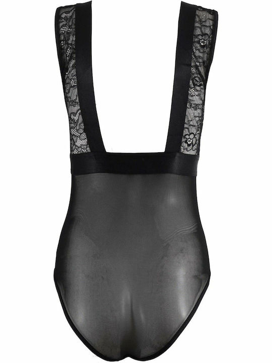 G Secret Lingerie Sleeveless Bodysuit Black