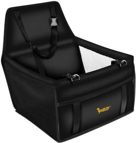 Purlov Waterproof Seat Car for Dog Black