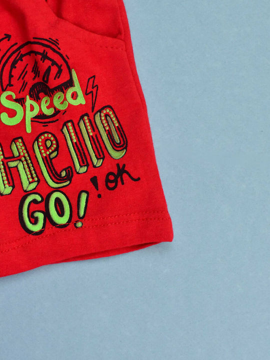 Kids' Shorts/Bermudas Fabric Hello Red