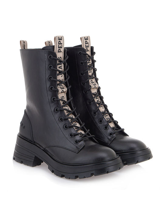 Pepe Jeans Damen Knöchelstiefel Schwarz