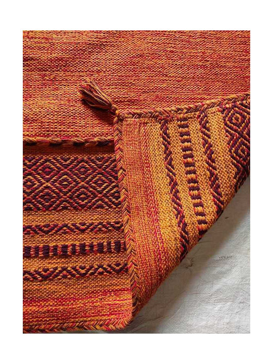 Koulis Carpets Σετ Καλοκαιρινά Χαλιά Κρεβατοκάμαρας Βαμβακερά Πορτοκαλί 0018-00009-070 3τμχ