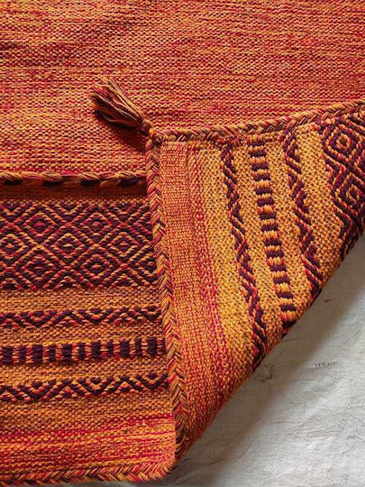 Koulis Carpets Σετ Χαλιά Κρεβατοκάμαρας Βαμβακερά Πορτοκαλί 0018-00009-070 3τμχ
