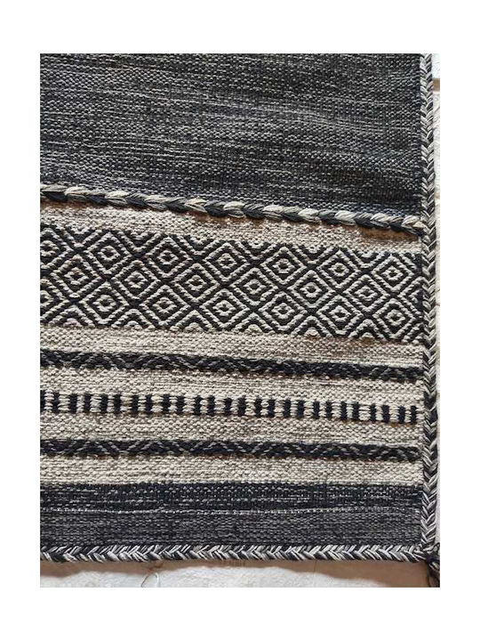 Koulis Carpets Summer Cotton Bedroom Rugs Set Gray 0018-00008-070 3pcs