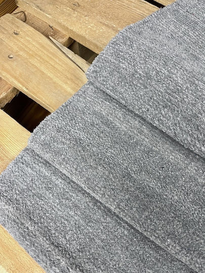 Koulis Carpets Σετ Καλοκαιρινά Χαλιά Κρεβατοκάμαρας Βαμβακερά Γκρι 3τμχ