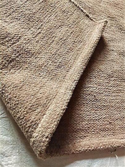 Koulis Carpets Summer Bedroom Rug Set Cotton Brown 3 Pieces