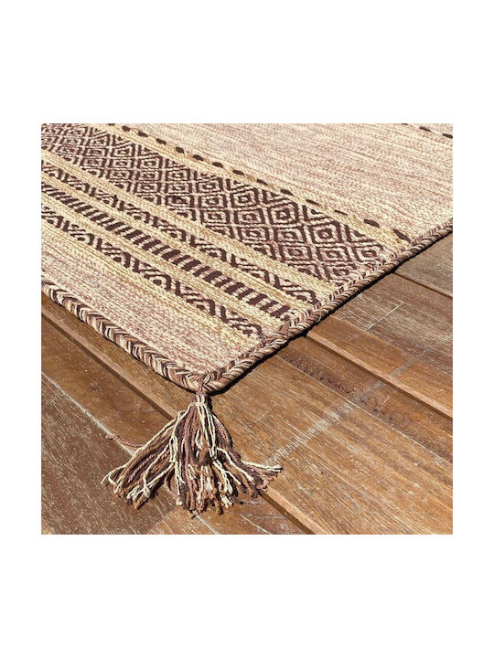 Koulis Carpets Σετ Καλοκαιρινά Χαλιά Κρεβατοκάμαρας Βαμβακερά Μπεζ 0018-00010-070 3τμχ