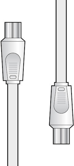 AvLink Antenna Cable Coax male - Coax female White 2m (112.000UK) 1pcs
