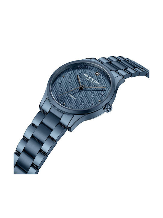 Kenneth Cole LADIES CRYSTALS Women's Watch with Blue Metal Bracelet