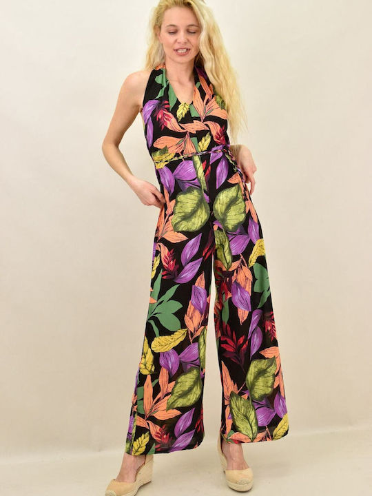 Women's Sleeveless One-piece Suit Multicolored