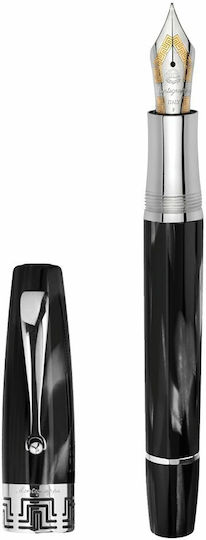 Montegrappa Πένα Γραφής Μαύρη με Μαύρο Μελάνι
