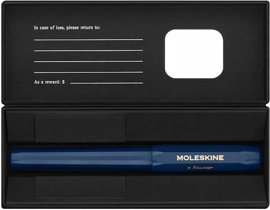 Moleskine Replacement Nib Medium 1mm Blue made of Plastic with Blue Ink and with 1 Replacement Nibs