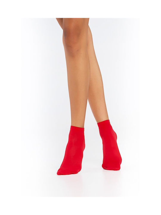 Inizio MICROFIBRA Women's Socks 50 Den Red