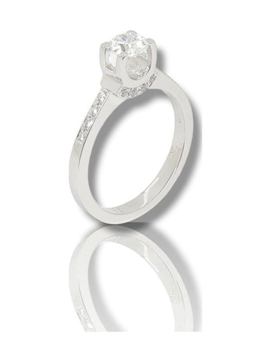 Mentzos Single Stone with Diamond