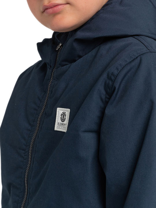 Kids' Casual Jacket Short with Hood Navy Blue