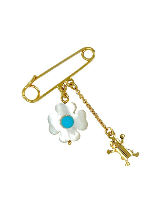 Xryseio Child Safety Pin made of Gold 14K