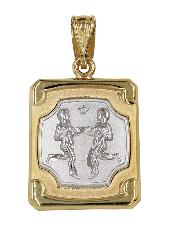 Roloi Kaliamanis Anhänger Kinder Amulett mit Kette aus Gold 14K ZF1001