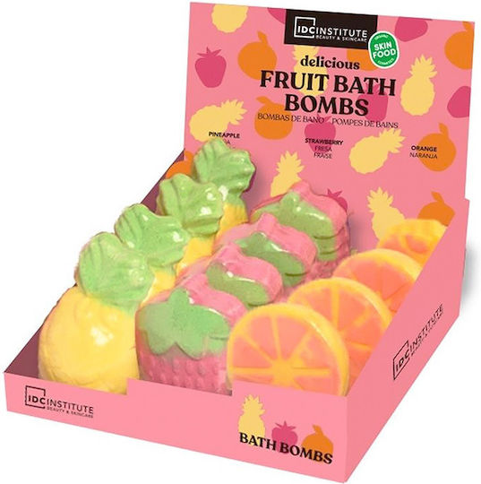 IDC Institute Bath Bath Bombs with Fragrance Strawberry 140gr