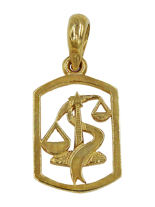 Roloi Kaliamanis Anhänger Kinder Amulett mit Kette aus Gold 14K ZC1001