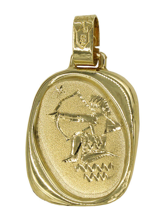 Roloi Kaliamanis Anhänger Kinder Amulett mit Kette aus Gold 14K ZPL1001
