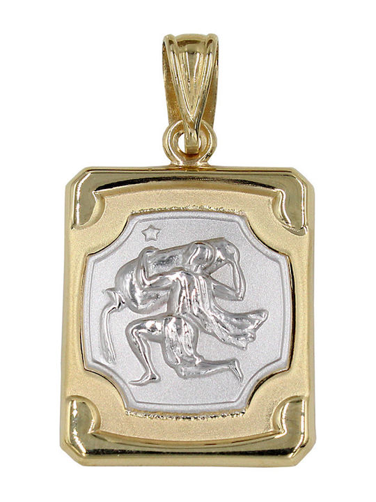Roloi Kaliamanis Anhänger Kinder Amulett mit Kette aus Gold 14K ZF1001