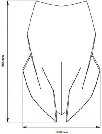 Puig Φιμέ Ζελατίνα Μοτοσυκλέτας Touring για BMW F 900 XR για Honda XR 20391H