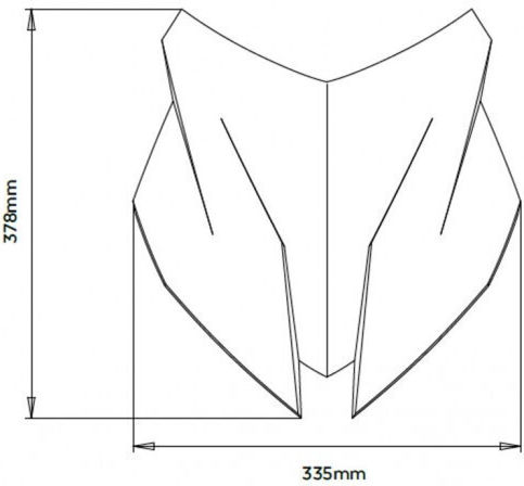 Puig Sport Motorcycle Windshield & Windscreen Tinted Visor for BMW S 1000 XR 20460N