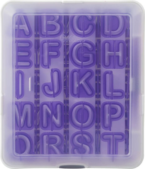 Wilton Kunststoff-Ausstechformen Englisches Alphabet Zahlen & Symbole Set 40 Stück 018.08.903