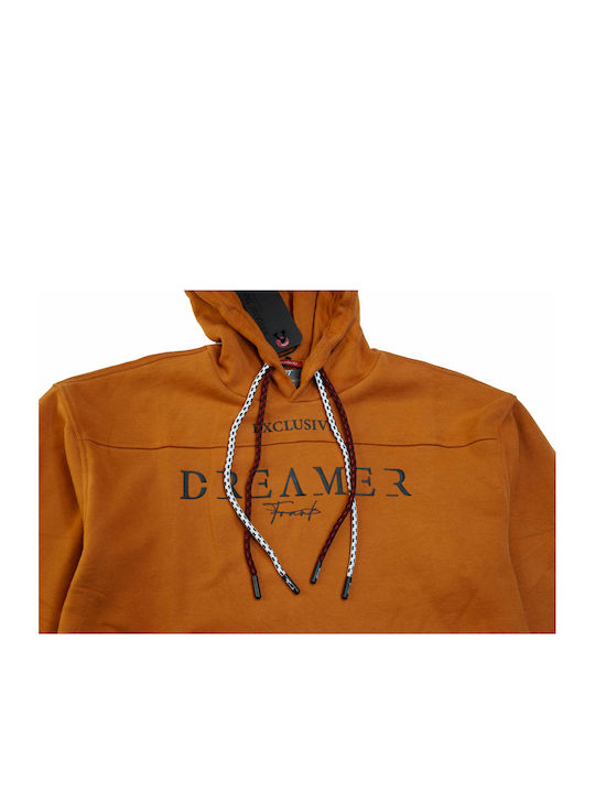 Frank Tailor Men's Sweatshirt with Hood Brown