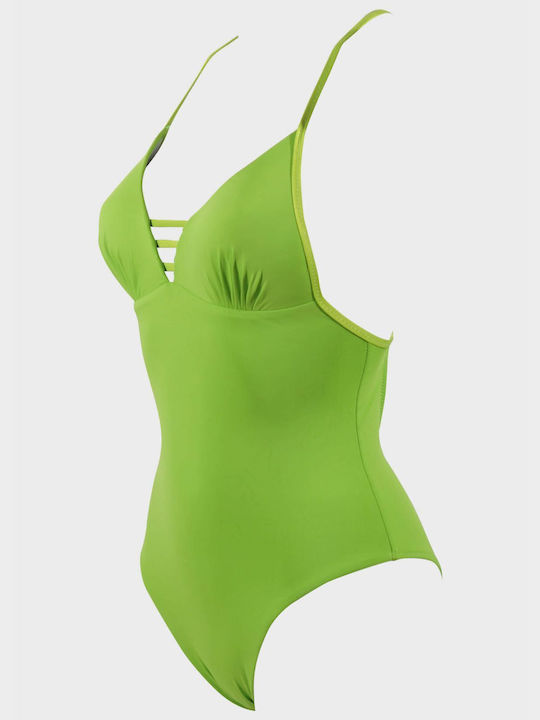 G Secret One-Piece Swimsuit Green