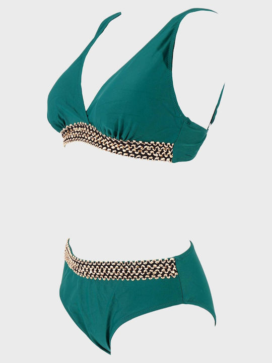 G Secret Set Bikini Triunghi Verde