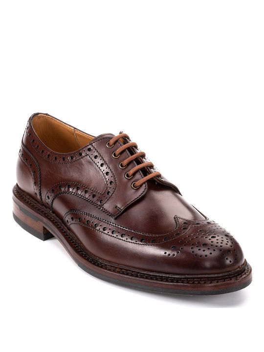 Perlamoda Leder Herren Oxfords Braun