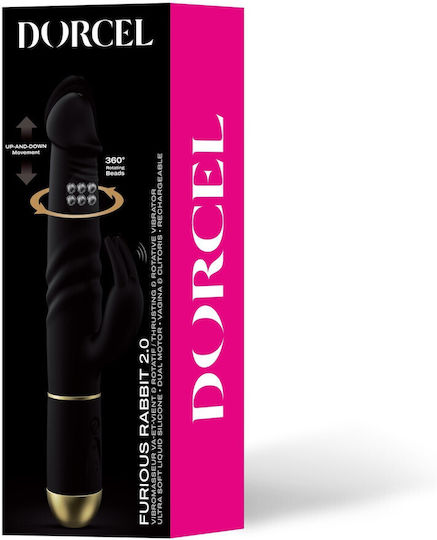 Dorcel Δονητής Rabbit 27cm Μαύρος