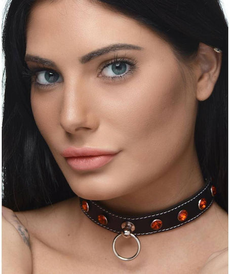 Strict Leather Κολάρο σε Κόκκινο Χρώμα