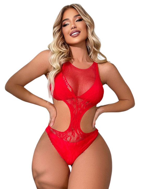 Intimonna Sexy Κορμάκι Κόκκινο