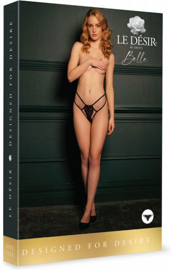Le Désir Women's Sexy Lace String Black