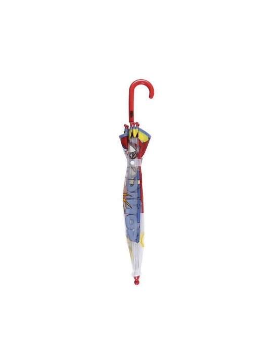 Cerda Kids Curved Handle Umbrella with Diameter 45cm Transparent