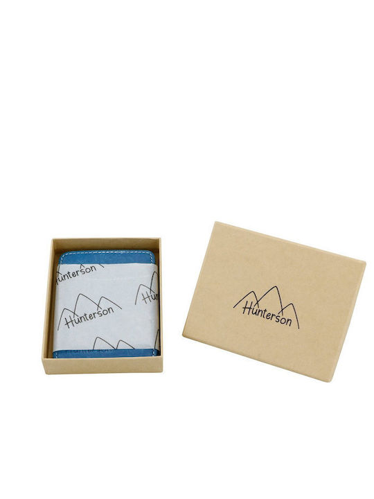 Magic Wallet Δερμάτινο Ανδρικό Πορτοφόλι Καρτών με RFID Μπλε