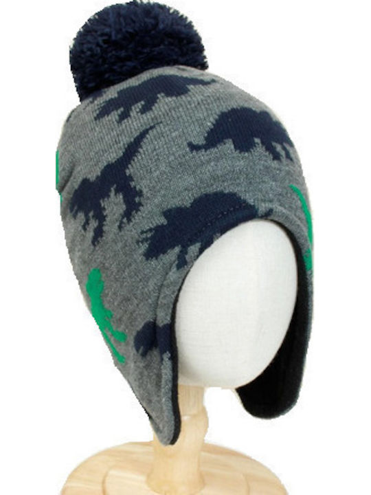 Kids Beanie Knitted Gray