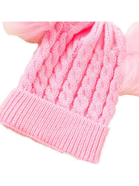 Kinder Mütze Gestrickt Rosa