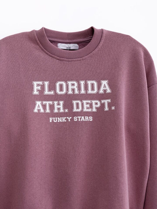 Funky Kids Sweatshirt with Hood Lilac