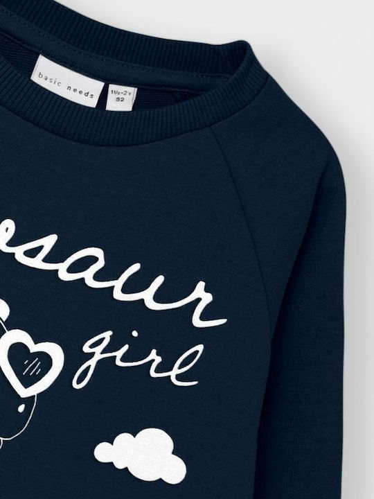 Kinder-Sweatshirt mit Kapuze Blau