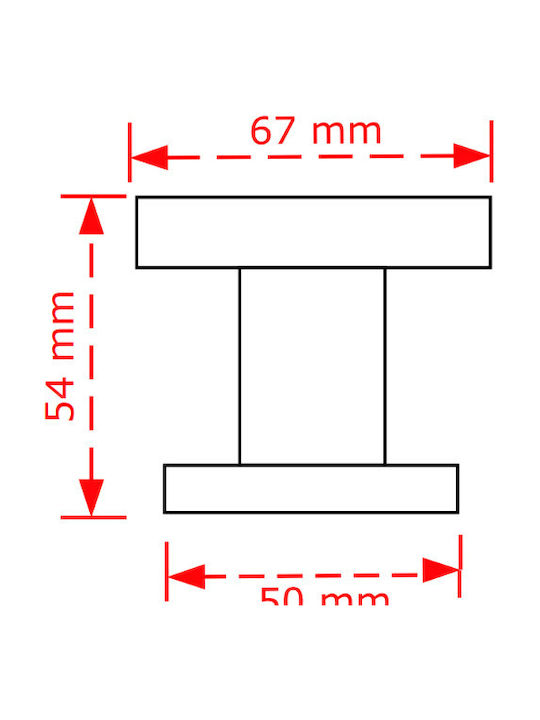 Viobrass Buton Ușa Din Față Bronz Viobrass Buton Ușa Din Față Bronz