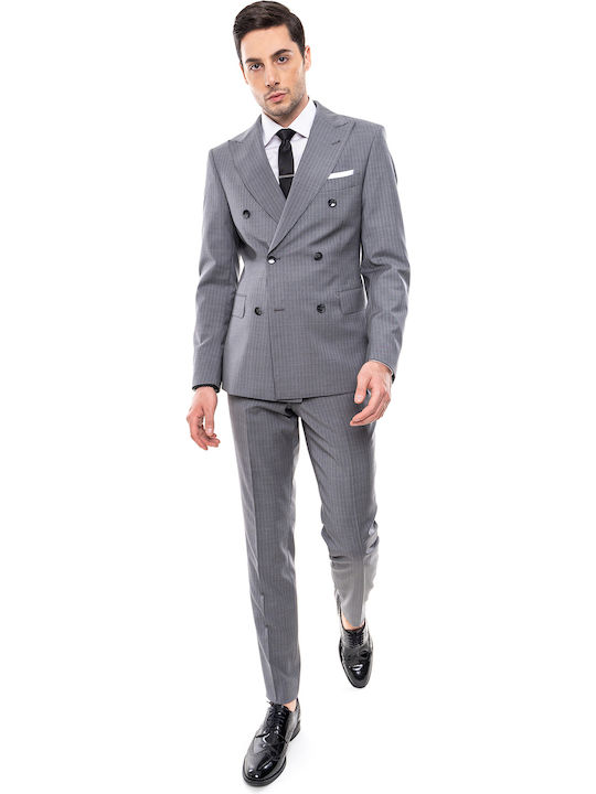 Fragosto Men's Suit Gray