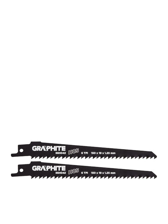 Graphite 56H042 Lame Pentru Lemn 150mm 2 Bucăți